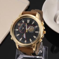 QUARTZ Ceas barbatesc modern, Black / Coffee Ceas