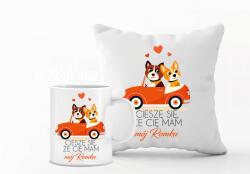 agmART Párna És Bögre szett Valentin Napi Ajándék Férjnek sok minta