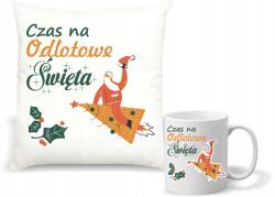 agmART Párna És Bögre szett nyomott mintával Ajándék Mikulásra szöveg