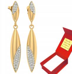 Deem Lógós Arany Fülbevaló Cirkóniákkal 585 Stift