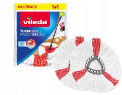 Vileda ViledaTURBO forgófejes felmosó utántöltő 2 az 1-ben22 cm- 2 Db-os Szett 1+1 (Nakładka do mopa obrotowego Vileda TURBO 2szt)