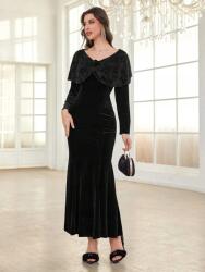 Shein Fekete Velúr Ruha (XL) (608979)
