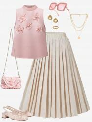 Shein Kétszínű Szoknya Blúz Szett (16L) (609348)