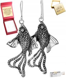 Angel gold Nagy Ezüst Fülbevaló Halak Halacskák 925 Ezüst Egyedi