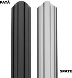 BILKA Sipca metalica pentru gard BILKA Negru Ral 9005 Mat 92.9 mm 0.40 mm 100cm (23889)