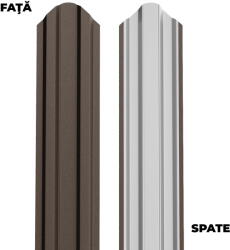 BILKA Sipca metalica pentru gard BILKA Maro Inchis Ral 8019 Mat 92.9 mm 0.40 mm 100cm (23804)
