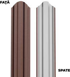 BILKA Sipca metalica pentru gard BILKA Maro Ciocolatiu Ral 8017 Mat 92.9 mm 0.40 mm 100cm (23719)
