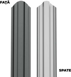 BILKA Sipca metalica pentru gard BILKA Gri Grafit Ral 7024 Mat 92.9 mm 0.40 mm 100cm (23651)