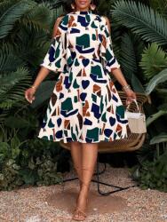 Shein Ecru Ruha MIDI Mintás (3XL) (609188)