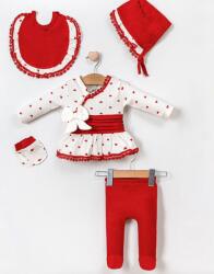 Baby 5 részes szett babáknak - Szivecske Méret: 56-62