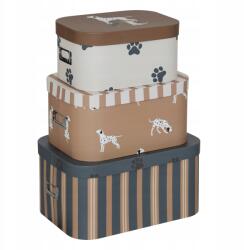 Atmosphera Dog Díszdobozok 3 Db Láda 36, 8X25, 4 Cm-es Méretben (211013-JJA)