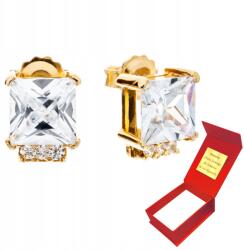 Deem Arany Négyszögletes Fülbevaló Pr. 585 Nagy Cirkónia