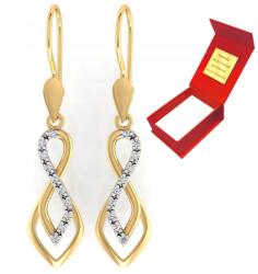 Deem Arany Fülbevaló Arany 585 Végtelen Fehér