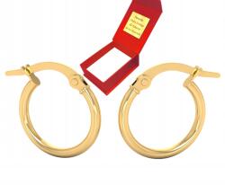 Deem Klasszikus Karika Fülbevaló Kerek Aranyból 585