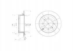 Delphi BG3400 féktárcsa (1db)