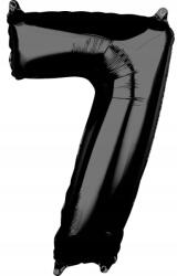Amscan Fekete Black szám fólia lufi 7-es 66x43 cm
