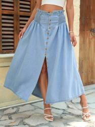 Shein Kék MIDI Szoknya Gombokkal (M) (609195)