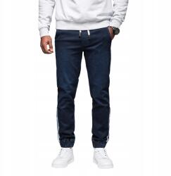 Ombre Divatos férfi farmer jogger sötétkék Ombre OM-PADJ-0156 V4 méret XL (160180)