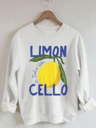 Shein Fehér Nyomott Mintás Pulóver (XL) (609126)