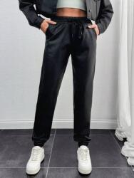 Shein KC35221 Shein Petite Nadrág Bőr Utánzat Gumis Derékkal (1) L