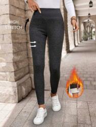 Emery Rose Grafit Bélelt Leggings (L) (609225)