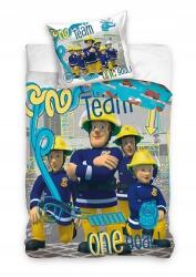 Carbotex Sam a tűzoltó Team Goal ágyneműhuzat 140×200cm, 70x90 cm (32445234)