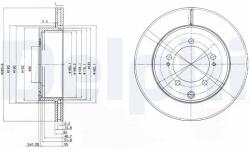 Delphi BG9849 féktárcsa (1db)
