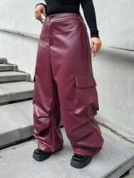 Shein Bordó Military Bőrutánzat (1XL) (610048)