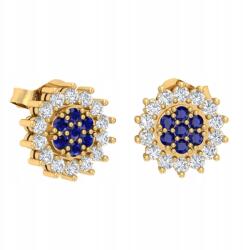 Angel gold Arany Karika Fülbevaló Zafírokkal Gyerek 585