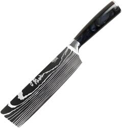 HARAHU Cuțit de bucătărie BL-39300 - Nakiri / Negru KP39300