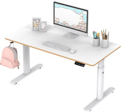 Ultradesk Gyermek íróasztal, elektromosan állítható, 120×60 cm, 55-81 cm, PULSAR, fehér (114758864)