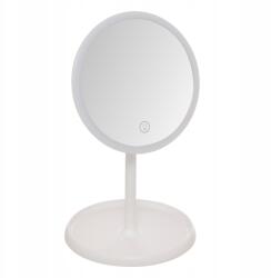5five Led Kozmetikai Tükör Ø 16, 8 CM Fehér Műanyag Tálcával (211439-JJA)