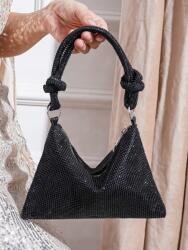 Shein Fekete Díszített Kézitáska (609072)