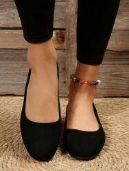 Shein KC31222 Shein Balerinacipő Fekete Sima Bebújós (1) 38 (sx2304214919811717)