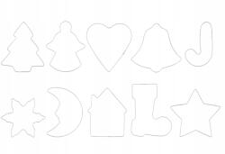  Mézeskalács Formák Rozsdamentes Acél 10 Db-os Szett (332990-TMR)