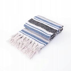  Strandtörölköző Rojtokkal 130 x 180 CM Színes Kék (5902973440362)