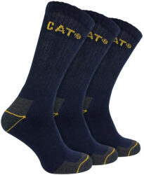 CAT Real work socks Cat blue 41/45 3pr (017634)