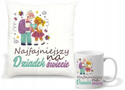 agmART Párna És Bögre szett nyomott mintával Ajándék a legmenőbb nagypapa