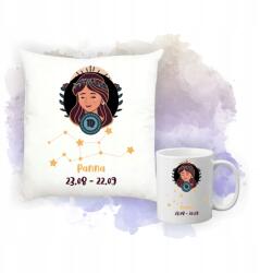 agmART Párna és Bögre Szett Nyomtatás Személyre szabás Ajándék Csillagjegy Szűz