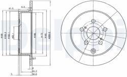 Delphi BG3822 féktárcsa (1db)