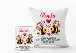 agmART Párna És Bögre szett Valentin Napi Ajándék fiúnak különböző minták