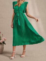 Shein Zöld Fodros Ruha Övvel (M) (609234)