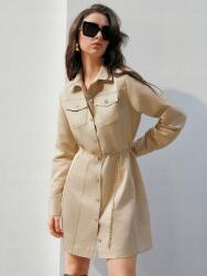 Shein ZC62207 Shein Térdig Érő Ruha Hosszú Ujjú Gombokkal (1) M