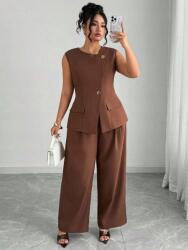 Shein Barna Nadrág Szett Blúz (2XL) (609309)