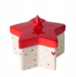 Boltze Kerámia Doboz Fedéllel Csillag Alakú Doboz Apróságok Számára (2050128 -red)