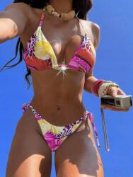 Shein Színes Kétrészes Megkötős Ruha (L) (610064)