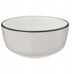 Secret De Gourmet Ø15 Cm-es Porcelán Tál, Fekete Szegéllyel Az Ételek Felszolgálásához (194950A)