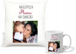 agmART Párna És Bögre szett Fénykép felirattal Ajándék Anyukáknak