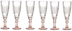 Vivalto Pezsgős Poharak üveg pohár szett 6 db 170 ml bézs láb (78068 x6)