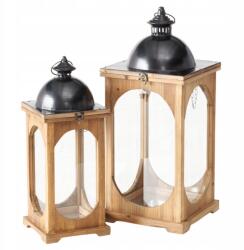 Boltze Fa Lampion Bézs Dekoratív Szett 2 Db Melír 61X26X27 CM (2052622)